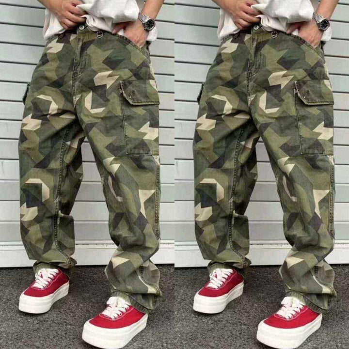 Herren Cargo-Hose mit modernem Camouflage-Design Drune