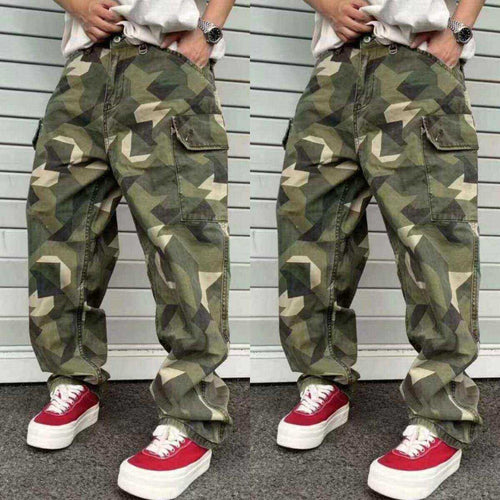 Herren Cargo-Hose mit modernem Camouflage-Design Drune