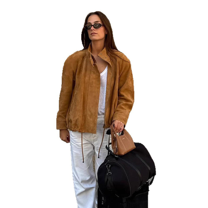 Damen modische Elegantejacke mit praktischen Taschen und bequemem Schnitt Drune