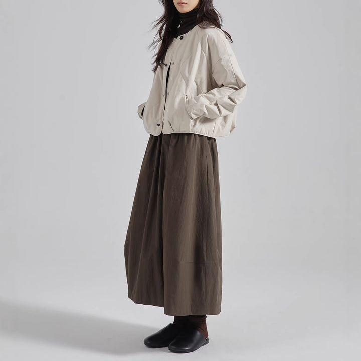 Damen Modische Übergangsjacke mit lässigem Schnitt Drune