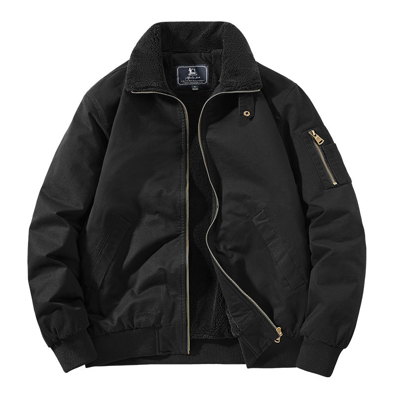 Herren Urbaner Blousonjacke mit Teddyfutter Drune