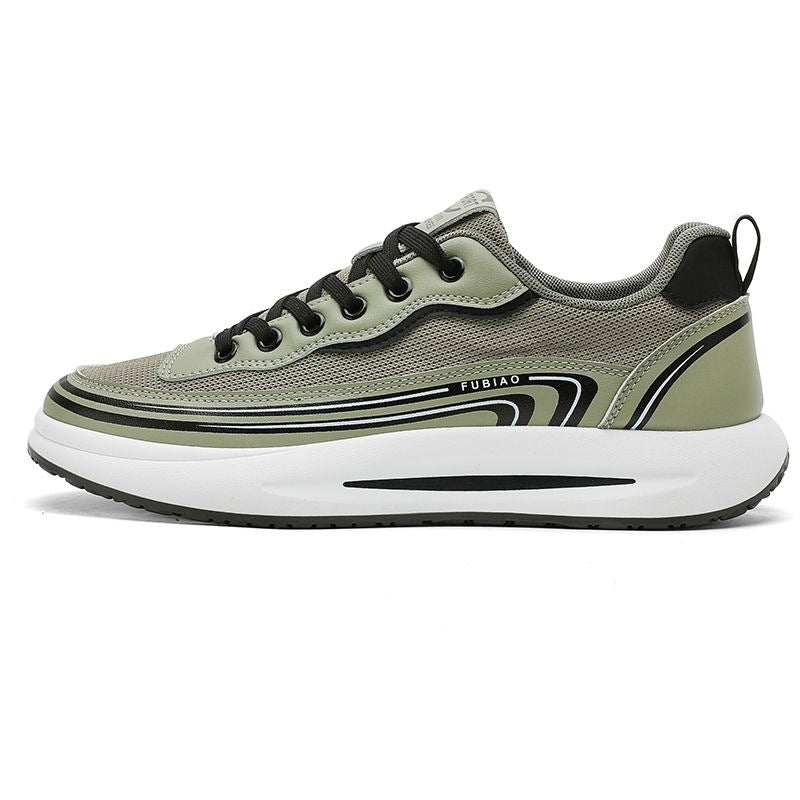 Herren Leichter atmungsaktiver Mesh-Sneaker mit ergonomischer Plateausohle Drune