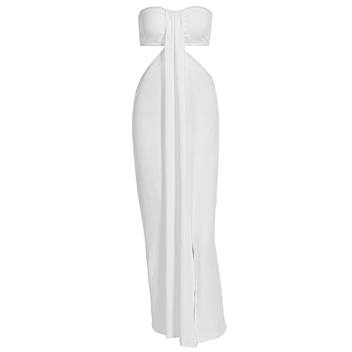 Damen Trendiges Maxikleid im Wickelstil Drune