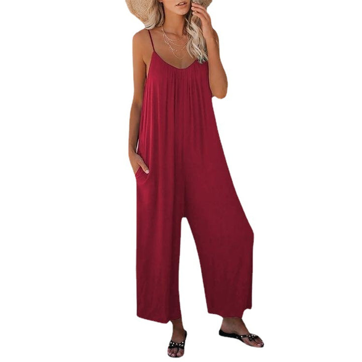 Damen weit geschnittener Sommeroverall mit verstellbaren Trägern Drune