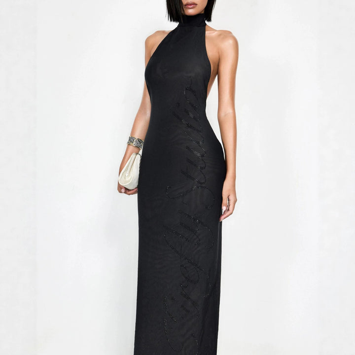 Damen Elegantes Bodenkonturen-Kleid mit schimmernden Akzenten Drune