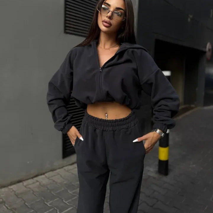 Damen Urbaner Oversized Jumpsuit mit Kapuze Drune