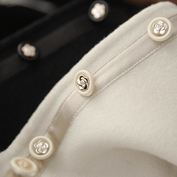 Damen Modischer Sweatjacke mit Knopfdetails Drune