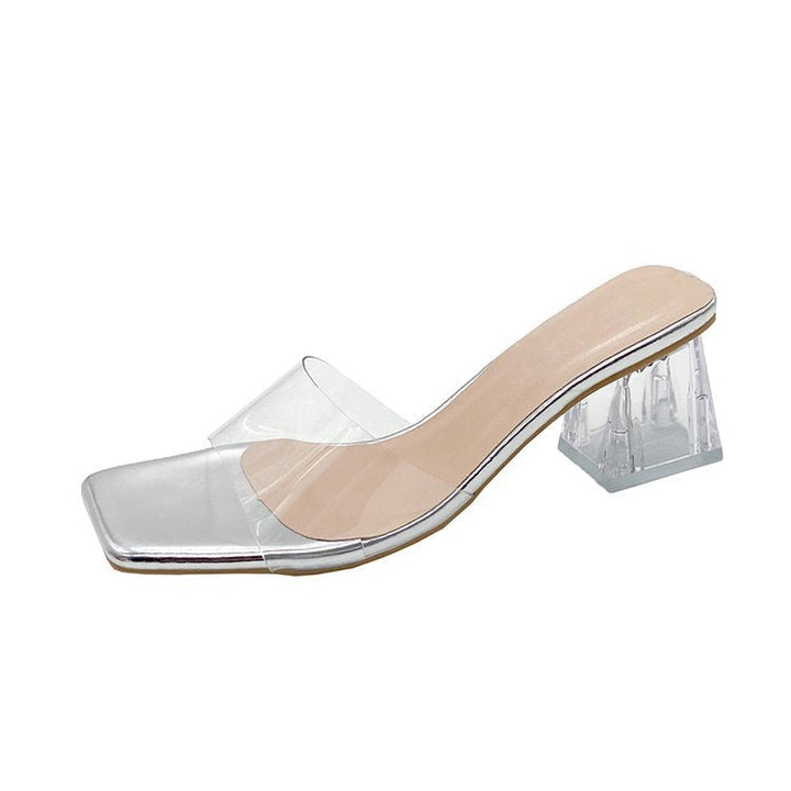 Damen Slingback Absatzschuhe mit modernem Design und elegantem Glanz Drune