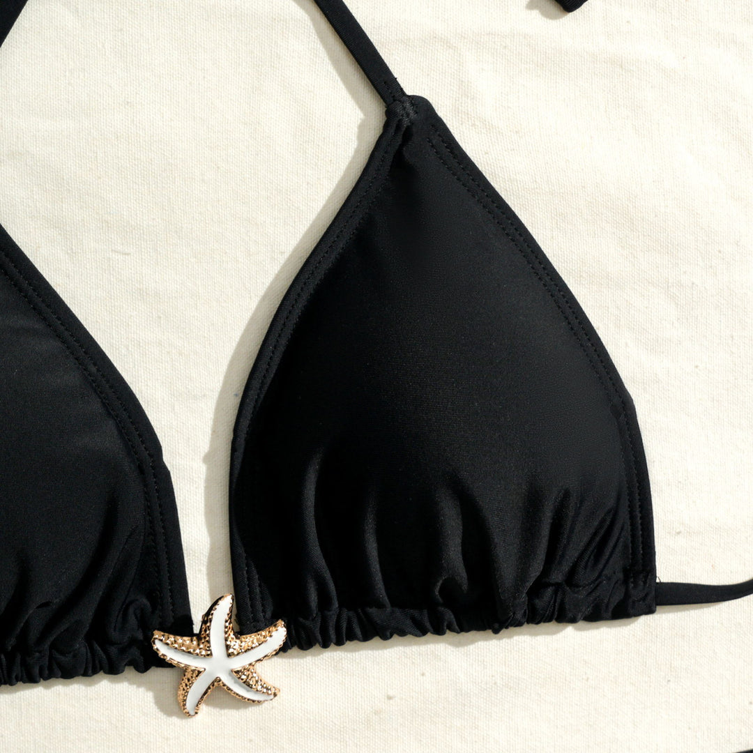 Damen Triangel-Bikini mit elastischen Shorts Drune