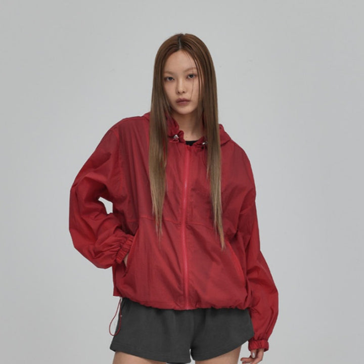 Damen bequeme und funktionale Übergangsjacke mit Kapuze Drune