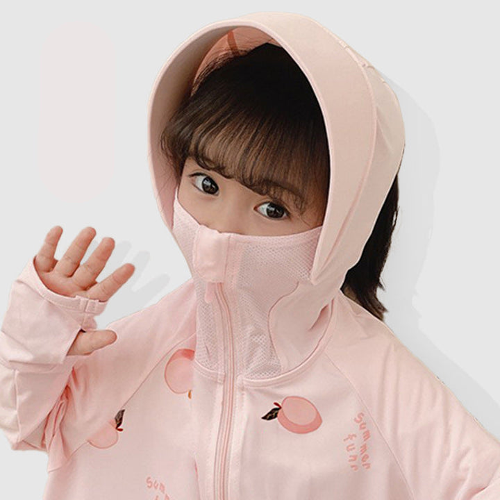 Kinder UV-Schutzjacke mit Kapuze und leichten atmungsaktiven Eigenschaften Drune