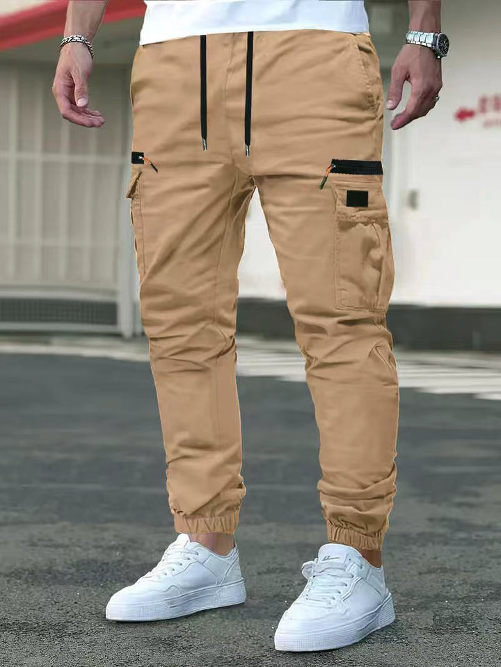 Herren Cargo-Hose mit verstellbarem Bund und Seitentaschen