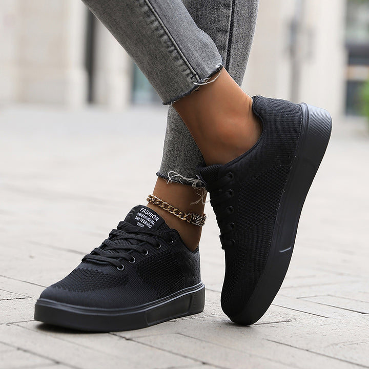 Unisex nan leichter urbaner Strick-Freizeit-Sneaker mit atmungsaktivem Obermaterial und flexibler Leichtsohle Drune