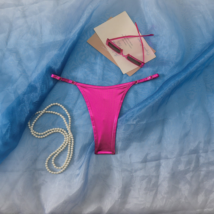 Damen Hochgeschnittener Bikini-Höschen mit elegantem Design Drune