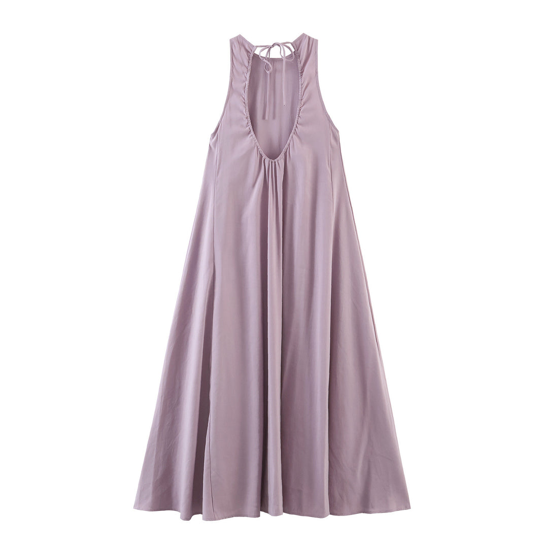 Damen Maxikleid mit elegantem Rückenausschnitt und schwingendem Schnitt Drune