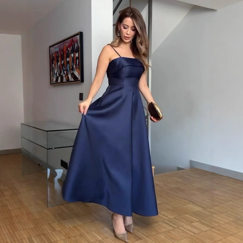 Damen Elegantes Abendkleid mit schulterfreiem Design und voluminösem Rock Drune