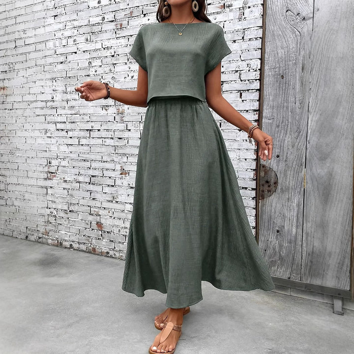 Damen zweiteiliges Sommerkleid Drune