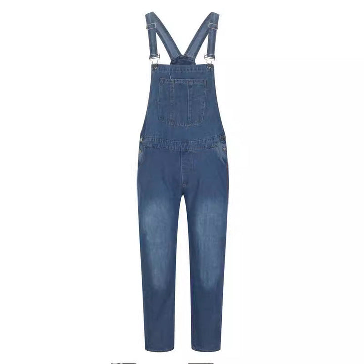 Herren Jeanslatzhose im urbanen Vintage-Stil mit praktischen Taschen Drune