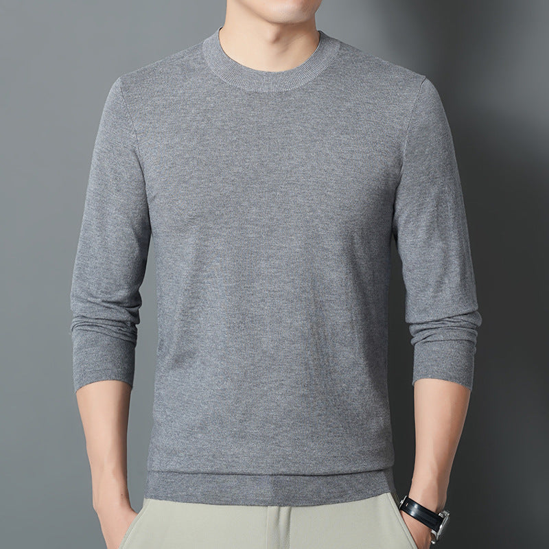 Herren Feiner Rundhalspullover aus Feinstrick mit schmaler Silhouette Drune