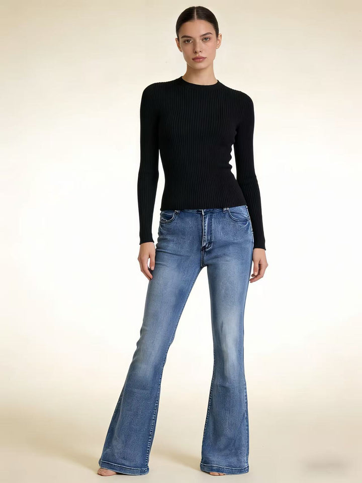 Damen elegantes cropped Oberteil mit Puffärmeln und Vintage-Stickerei Drune