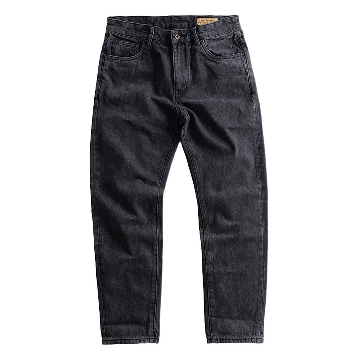 Herren Slim-Fit Jeans im Used-Look mit modernem Schnitt und elastischem Bund Drune