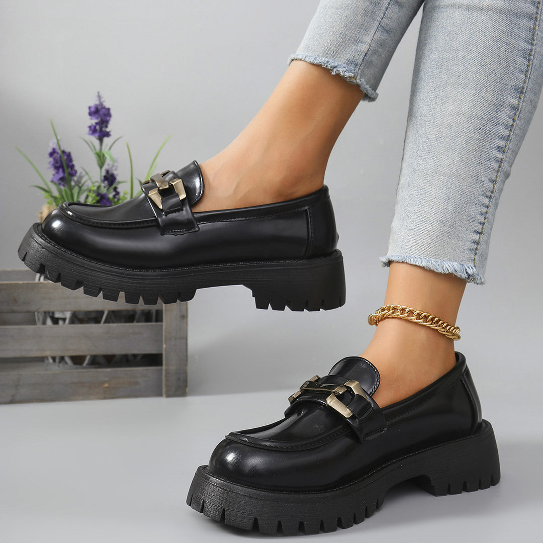 Damen Chunky Loafers mit robustem Profil und eleganten Metallakzenten Drune
