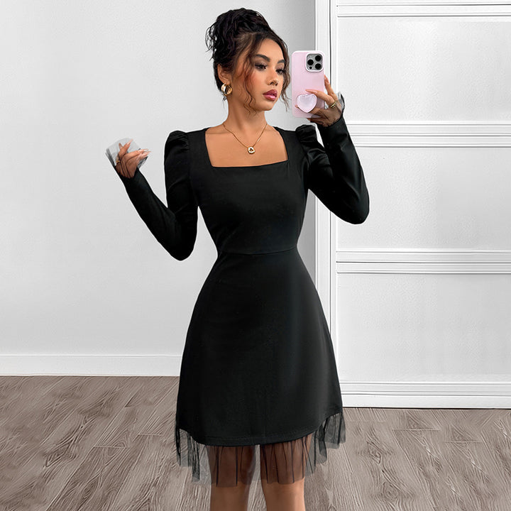Damen Elegantes Kleid Drune
