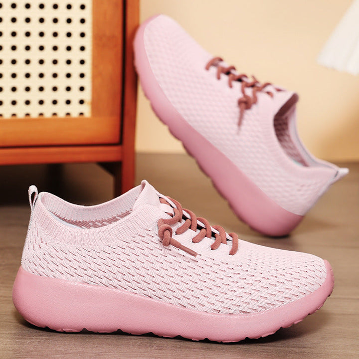 Damen Sportliche Freizeitsneakers mit elastischer Mesh-Oberfläche Drune