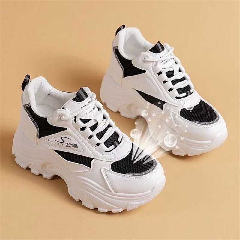 Damen Sportliche Chunky Sneakers mit gepolsterter Sohle und atmungsaktivem Obermaterial Drune