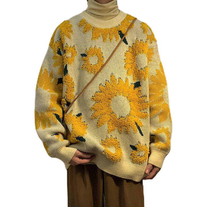 Damen Übergroßer Strickpullover Drune