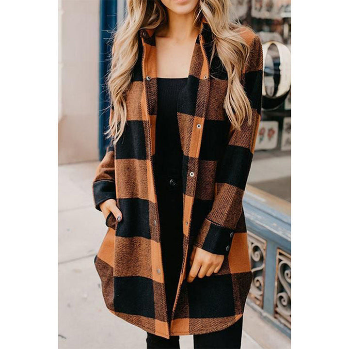 Drune - Damen Karomuster Flanelljacke für rustikalen Charme