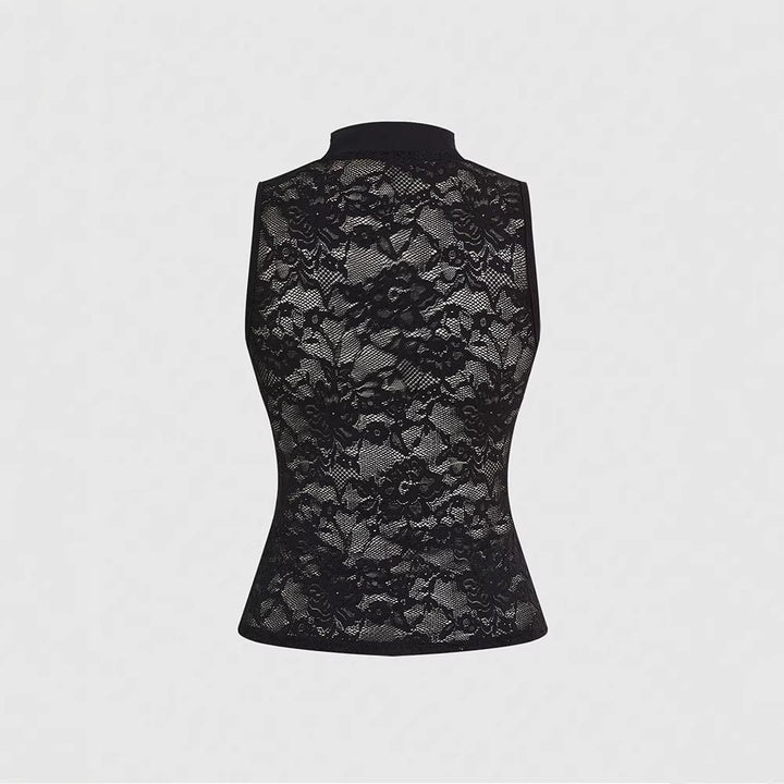 Damen Chinesisches Sticktop mit hochgeschlossenem Design und floralem Motiv Drune