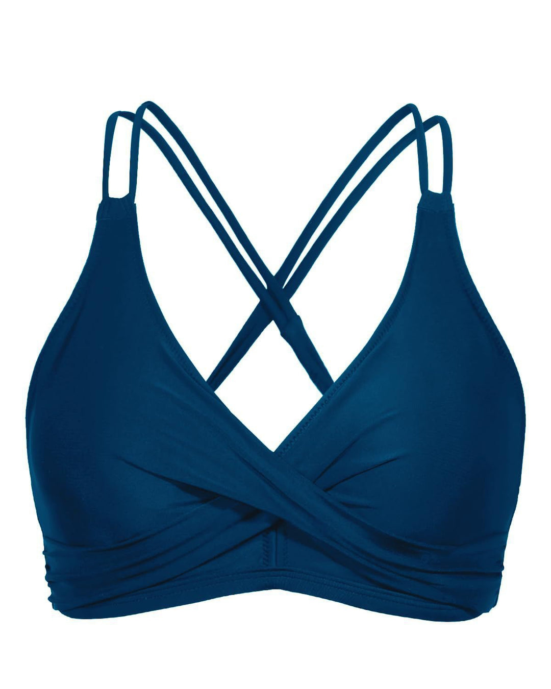Damen Sportliches Bikinioberteil mit raffiniertem Wickeldesign Drune