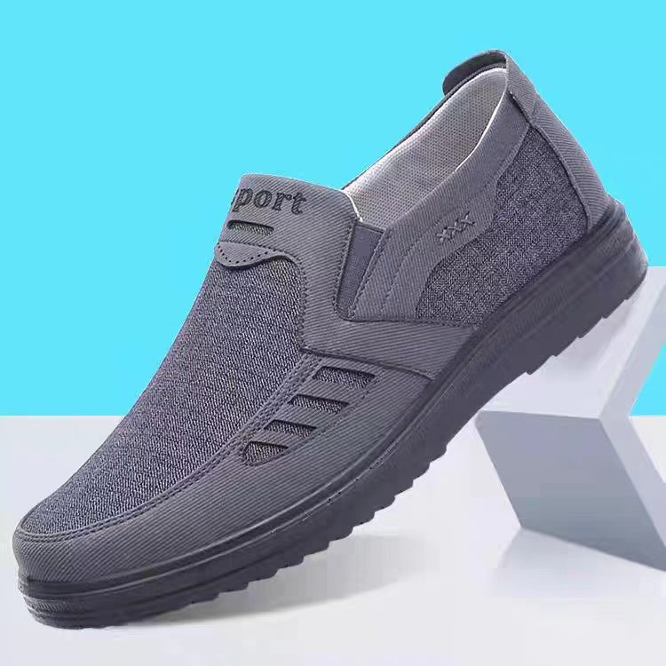 Damen sportliche Slip-On Sneakers mit atmungsaktivem Mesh-Obermaterial Drune