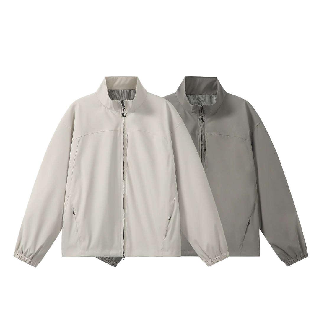 Unisex Leichte, Packbare Funktionsjacke im Oversize-Boxy-Schnitt mit Stehkragen Drune