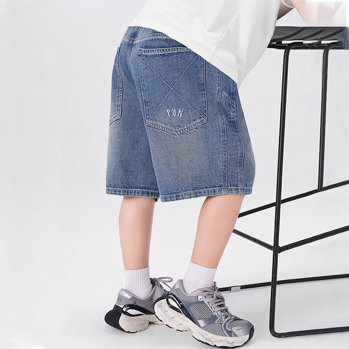 Jungen lässige Denim-Shorts mit einzigartigen Details Drune