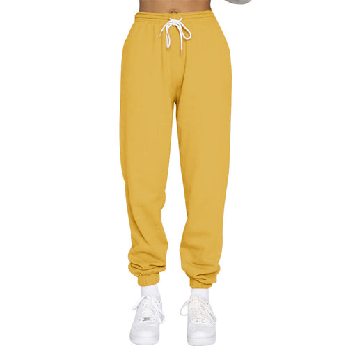 Damen nan taillierte Jogginghose mit hohem Bund Kordelzug und elastischen Knöchelbündchen Drune