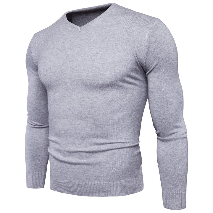 Herren feiner V-Ausschnitt Pullover aus hochwertiger Baumwolle Drune