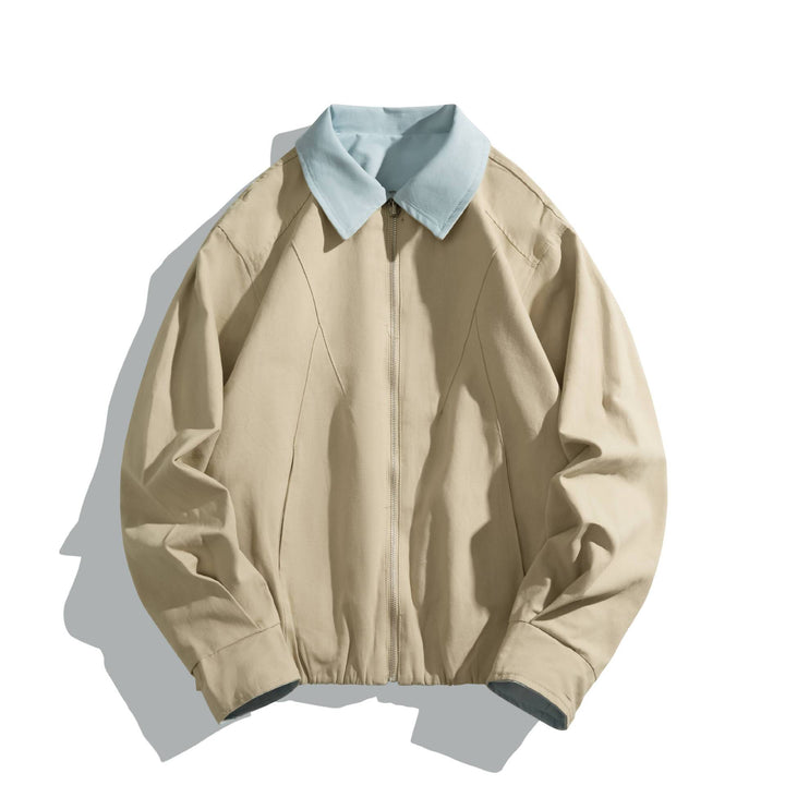Unisex Kurz geschnittener Boxy‑Blouson mit kontrastkragen und leichter Wattierung Drune