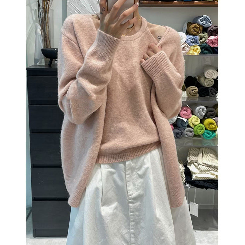 Damen warmer Woll-Cardigan mit modernem Schnitt und lässigen Ärmeln Drune