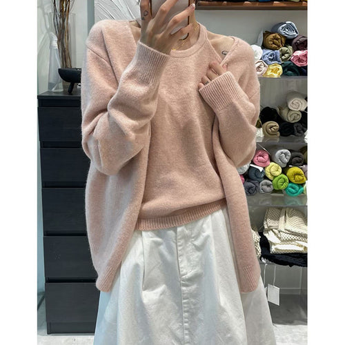 Damen warmer Woll-Cardigan mit modernem Schnitt und lässigen Ärmeln Drune