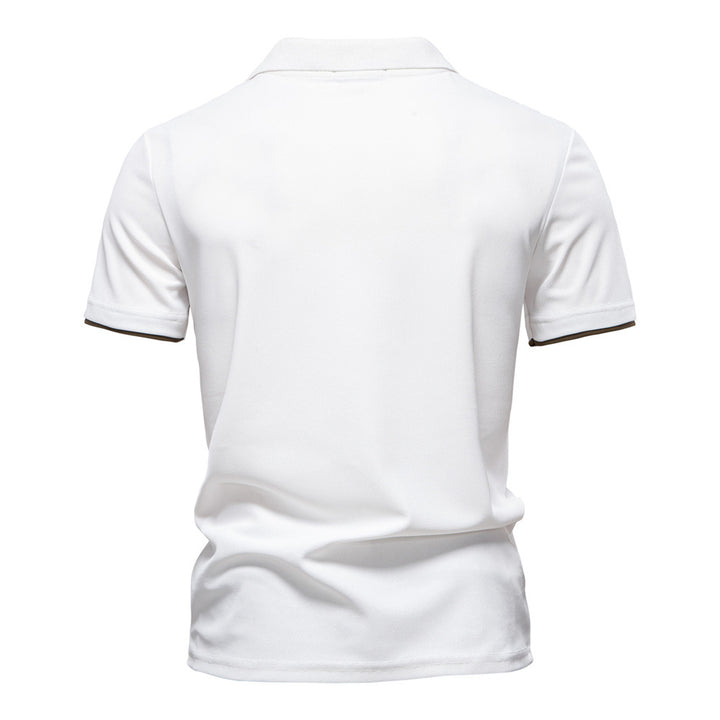 Herren Poloshirt mit modernem Farbblockdesign und hochwertiger Baumwollmischung Drune