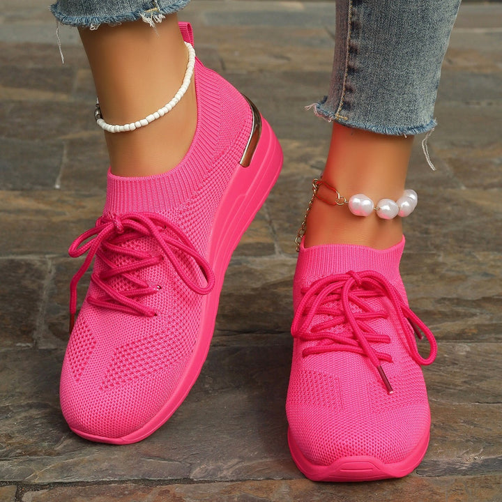 Damen Sportliche Sneaker mit innovativem Strickdesign Drune