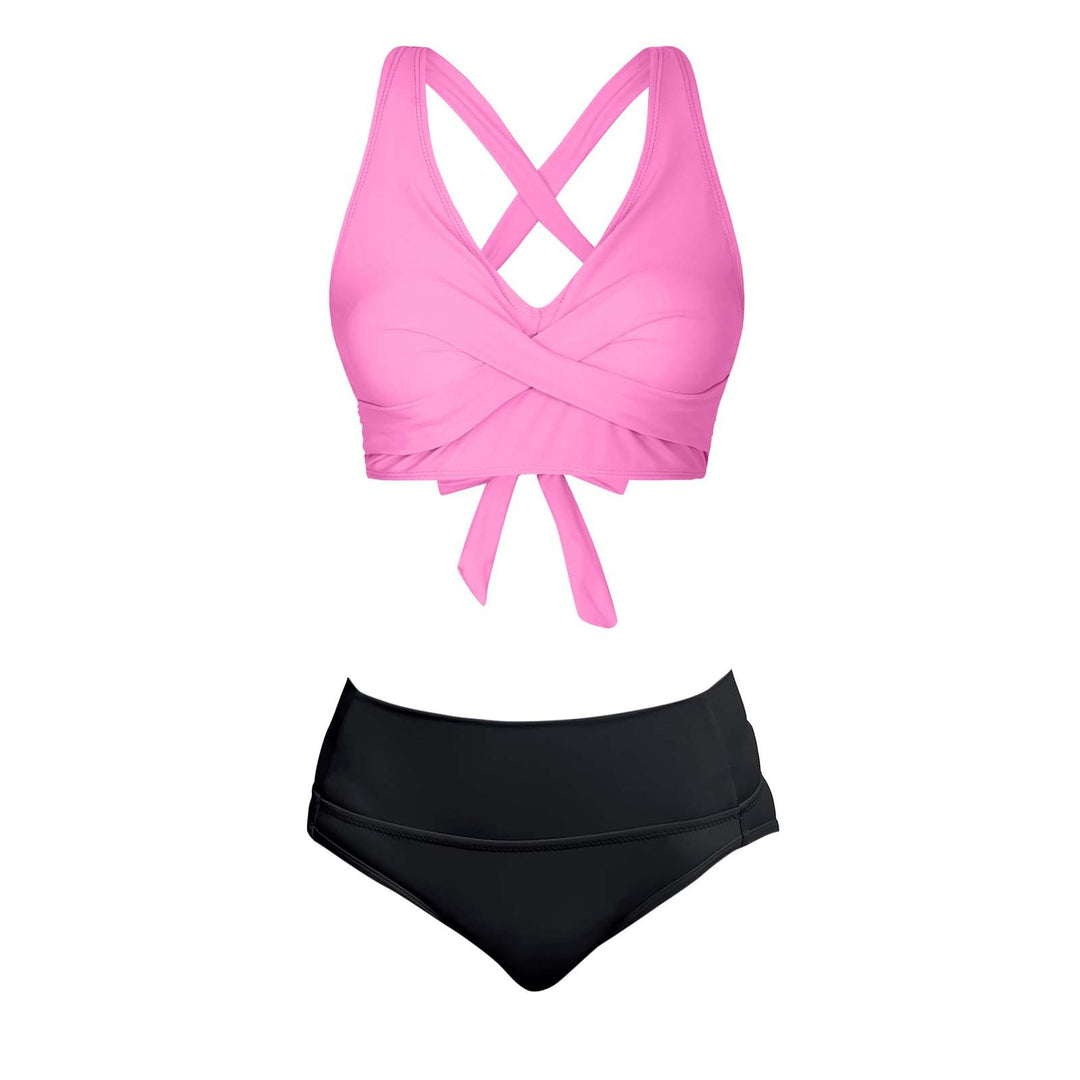 Damen Zweiteiliger Badeanzug mit floralem Design Drune