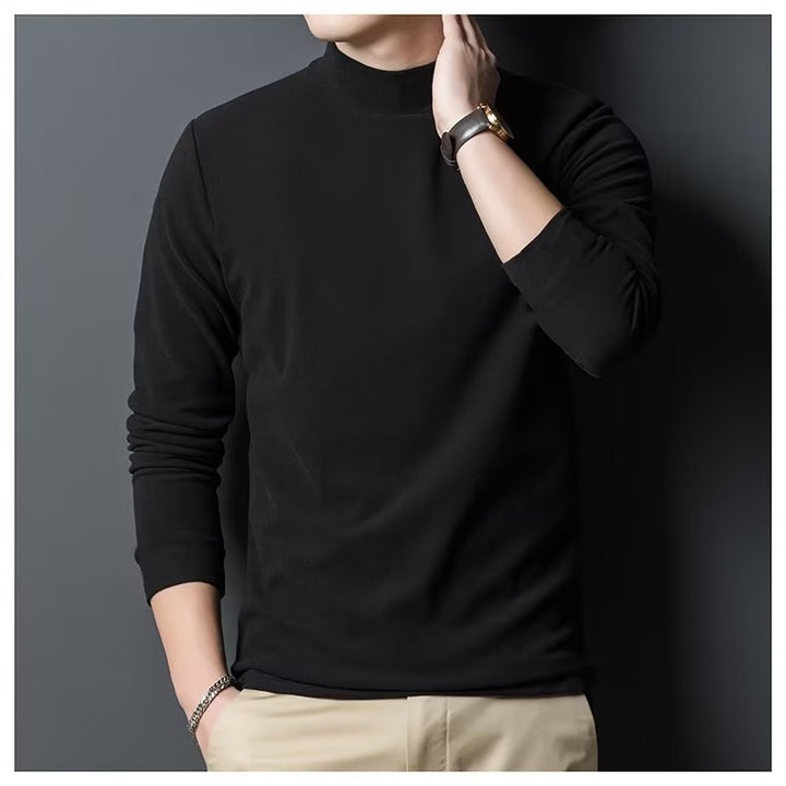 Herren Hochwertiges Langarmshirt mit Rollkragen Drune