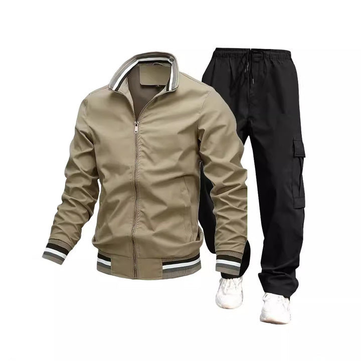 Herren Sportliche Jacke und Cargo-Hosen Drune