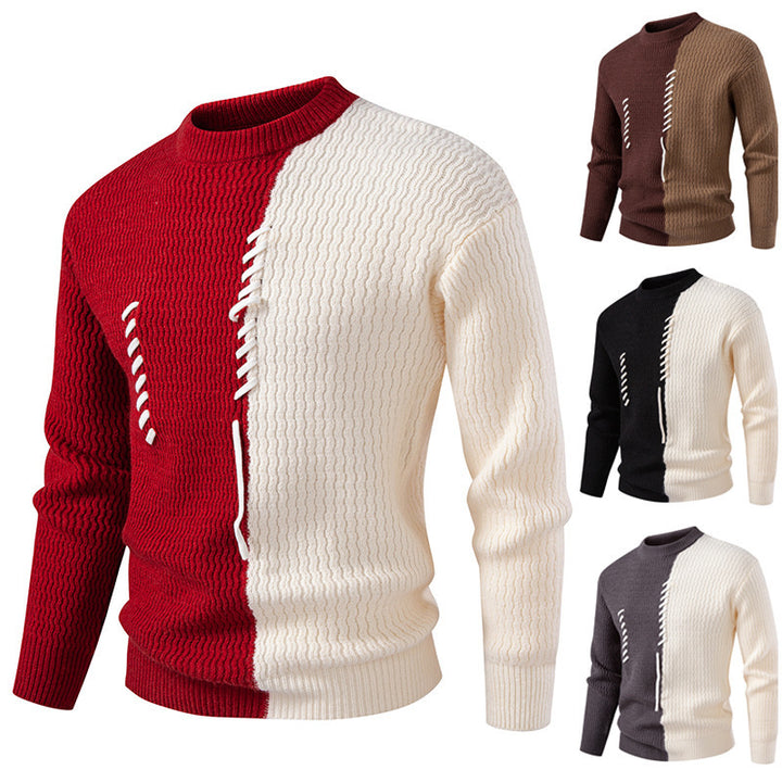 Herren modischer Strickpullover mit innovativen Strukturdetails und einzigartigem Design Drune