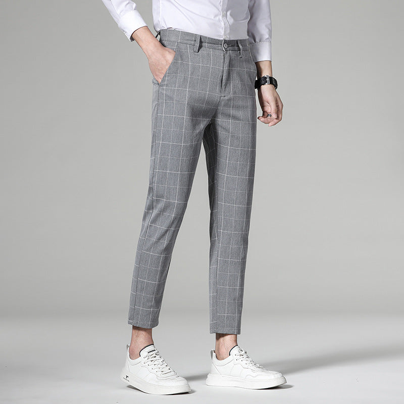 Herren Klassische Slim-Fit Chinohose