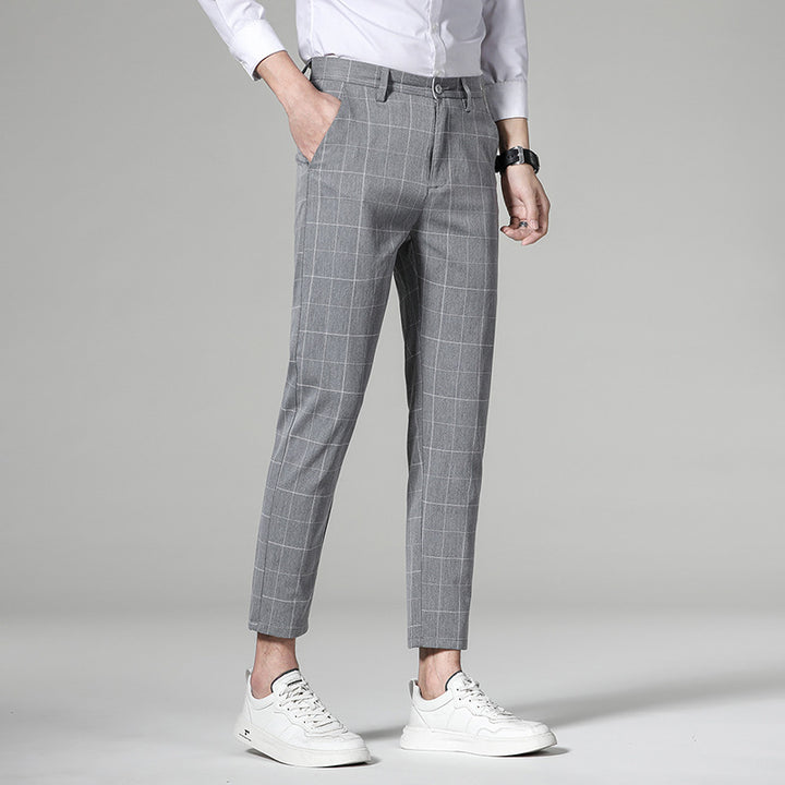 Herren Klassische Slim-Fit Chinohose