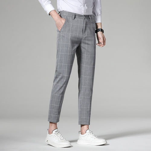 Herren Klassische Slim-Fit Chinohose